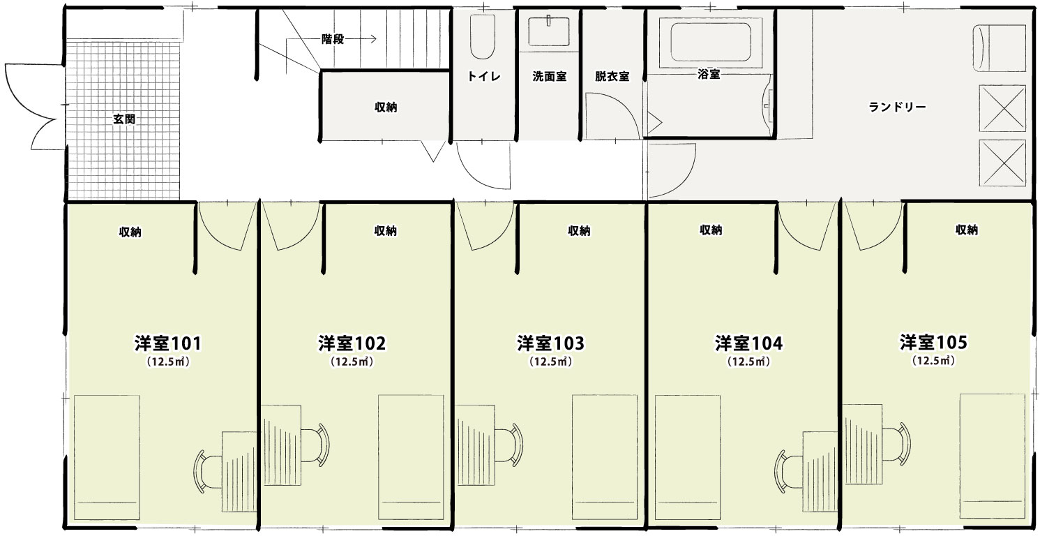 1F間取り